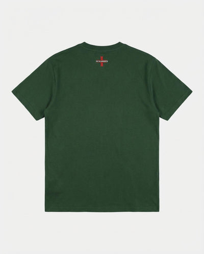 T-shirt girocollo maniche corte, stampa frontale logata