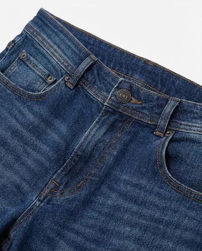 Jeans slim fit in tono medium blue