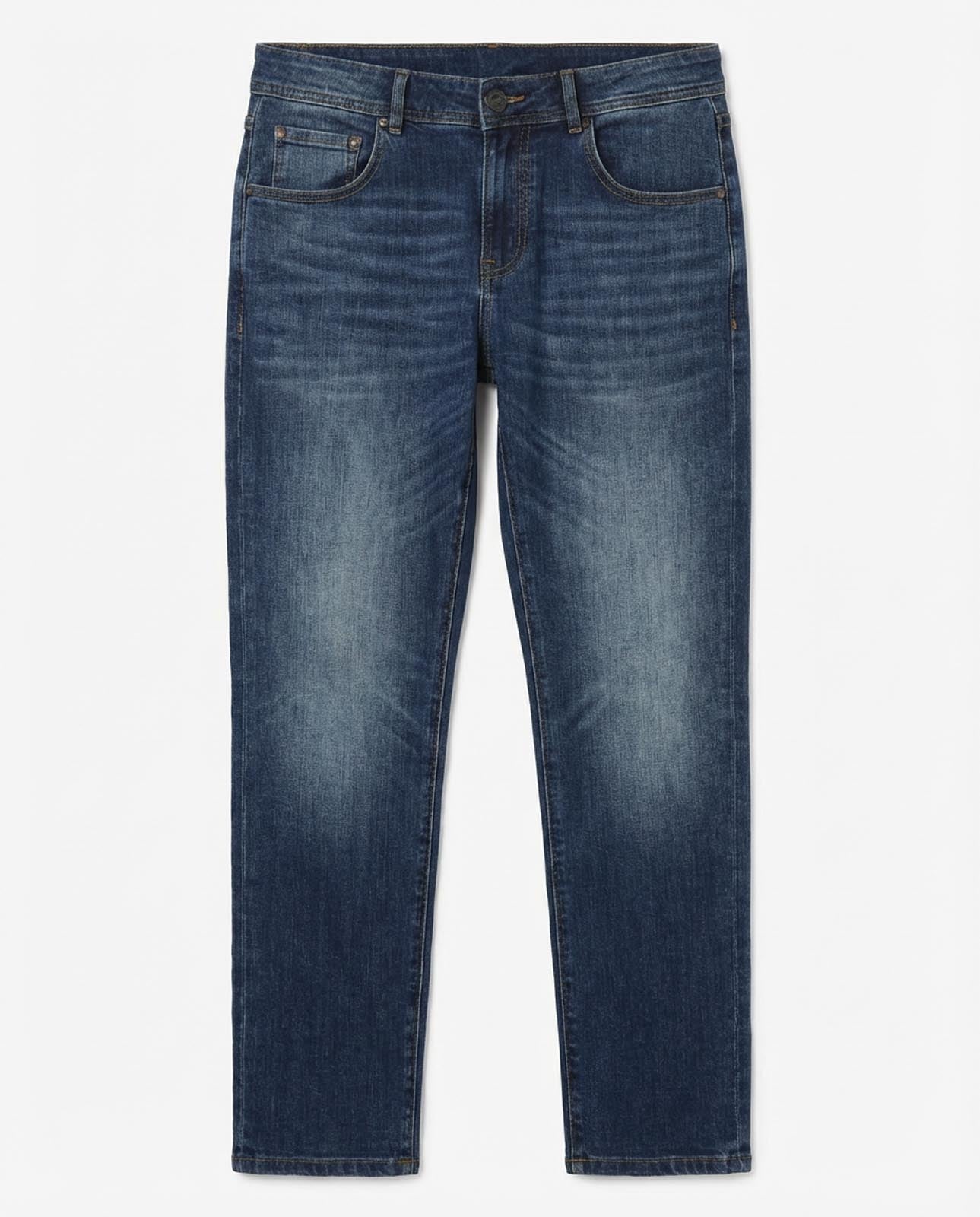 Jeans slim fit in tono medium blue