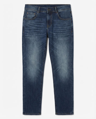 Jeans slim fit in tono medium blue