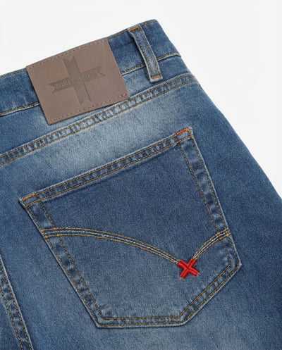 Jeans slim fit Sammy in tono light blu