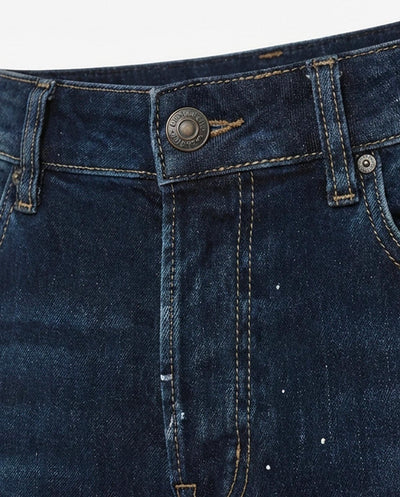 Jeans slim fit Sammy dark blue con piccoli strappi