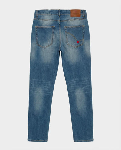 Jeans slim fit Sammy in tono medium blue