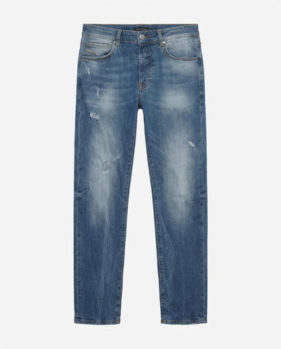 Jeans slim fit Sammy in tono medium blue