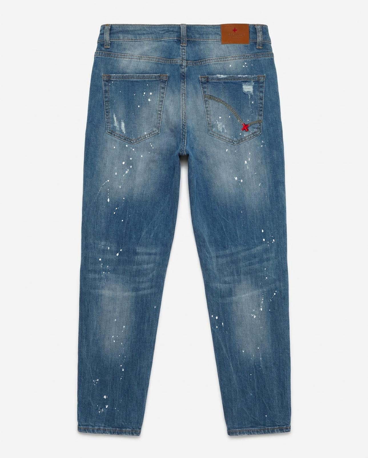 Jeans capri fit Cocker in tono medium blue