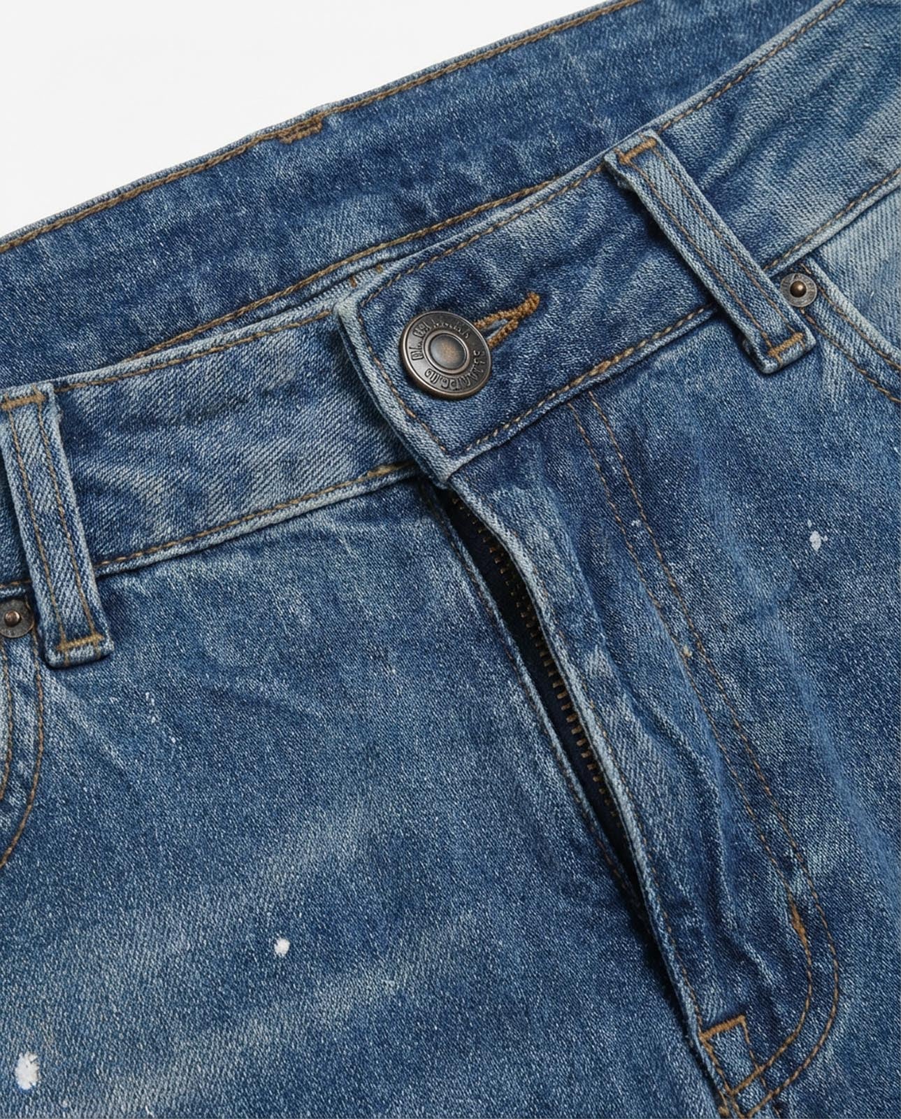 Jeans capri fit Cocker in tono medium blue