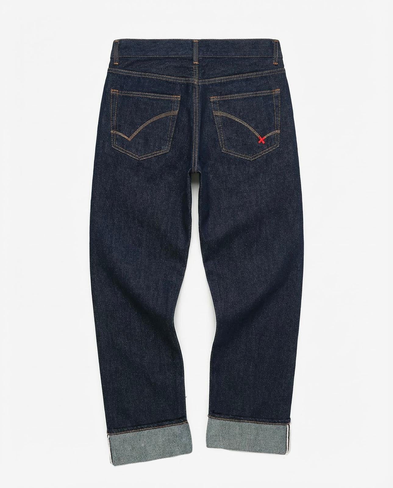 Jeans dad fit “Dustin” in tono deep blue