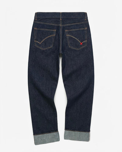 Jeans dad fit “Dustin” in tono deep blue
