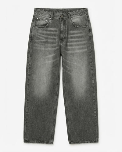 Jeans baggy fit in tono grey
